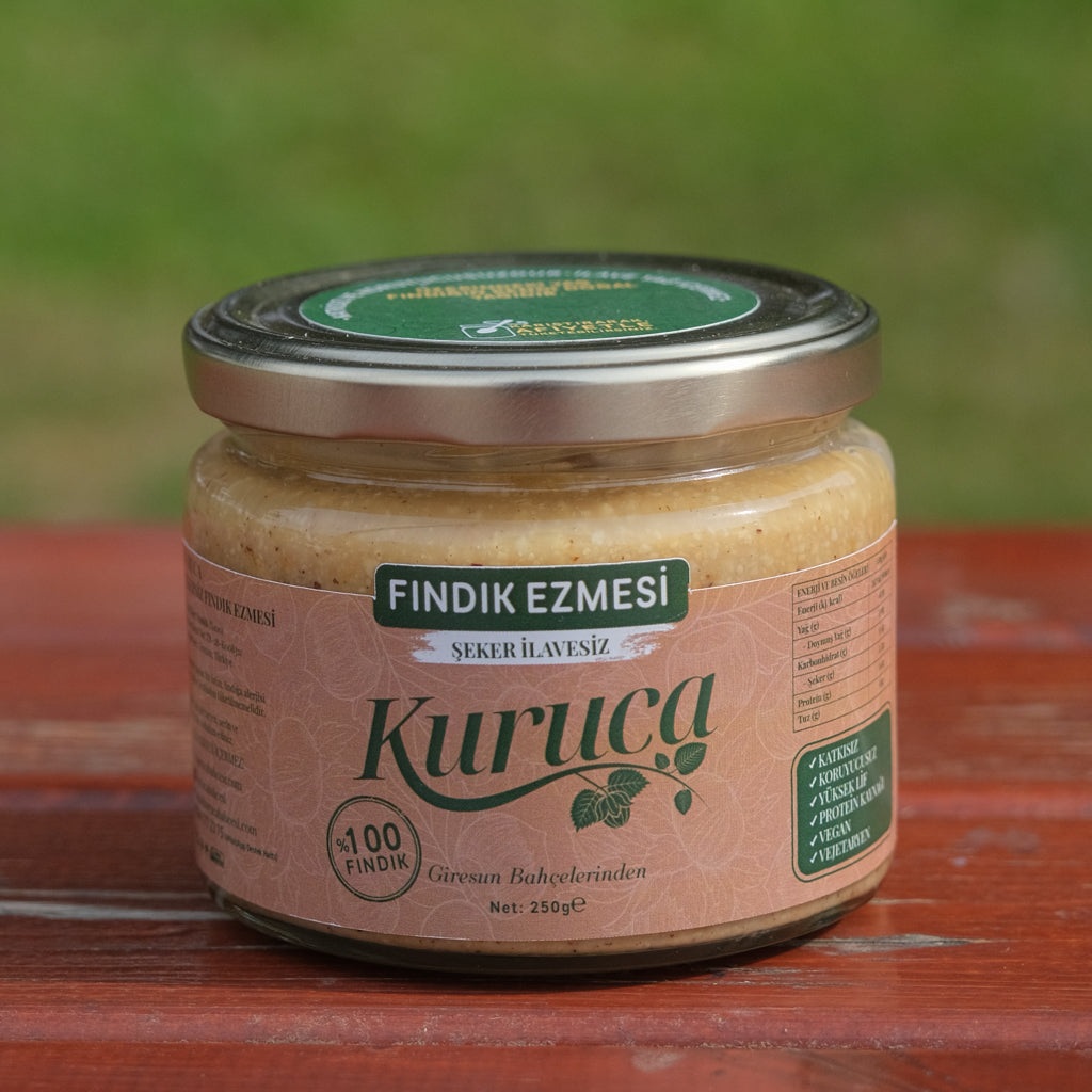 Şekersiz Fındık Ezmesi 250 g - %100 Fındık